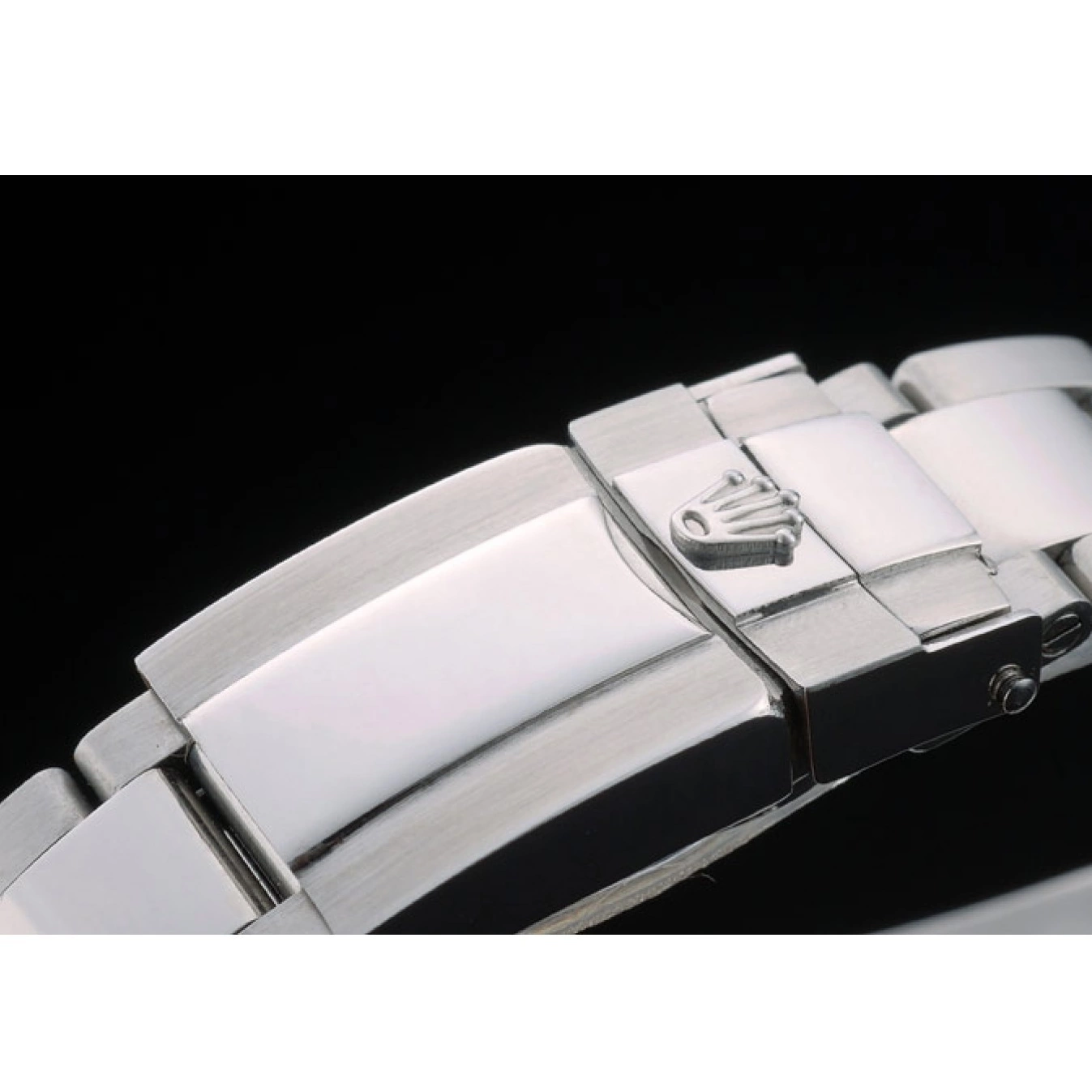 Rolex copies cheap Steep White Ceramic Tachymeter 80249 Black Strap Dial Rolex Daytona Stainless 0710